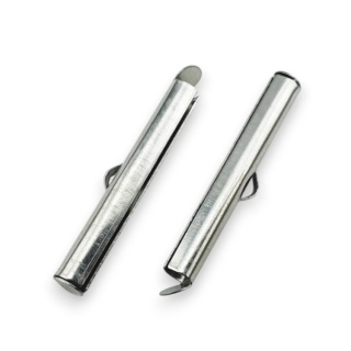 Końcówki tubowe wsuwane stal szlachetna 30 mm 2 szt