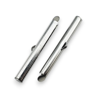 Końcówki tubowe wsuwane stal szlachetna 40 mm 2 szt