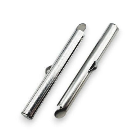 Końcówki tubowe wsuwane stal szlachetna 40 mm 2 szt Końcówki tubowe wsuwane stal szlachetna 40 mm 2 szt