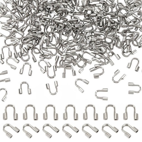 Podkówka osłonka do linki stal szlachetna 5x4,5 mm 10 szt Podkówka osłonka do linki stal szlachetna 5x4,5 mm 10 szt