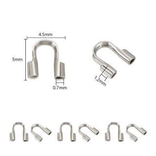 Podkówka osłonka do linki stal szlachetna 5x4,5 mm 10 szt