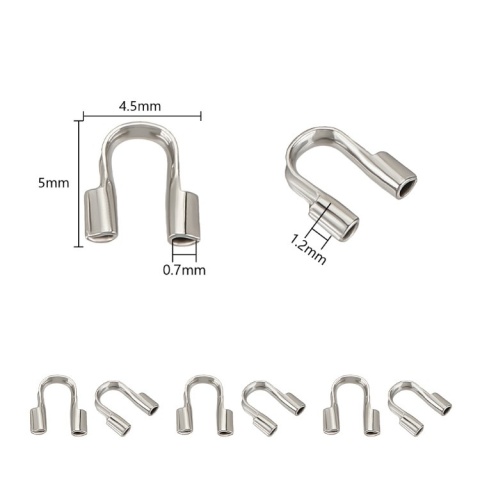Podkówka osłonka do linki stal szlachetna 5x4,5 mm 10 szt Podkówka osłonka do linki stal szlachetna 5x4,5 mm 10 szt