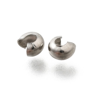 Koralik zaciskowy osłonka stal szlachetna 4x2,5 mm 10 szt