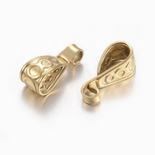 Krawatka ozdobna stal szlachetna 16x6 mm 2 szt kolor złoty powłoka IP