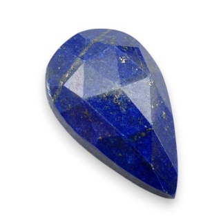 Lapis lazuli kaboszon fasetowany 26x15 mm nr 12