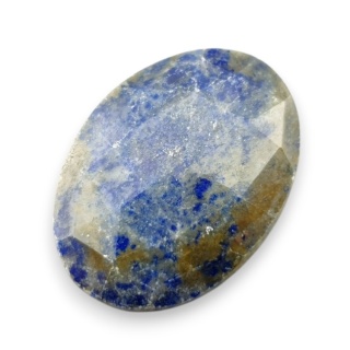 Lapis lazuli kaboszon fasetowany 27x19 mm nr 9