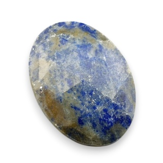 Lapis lazuli kaboszon fasetowany 27x19 mm nr 9