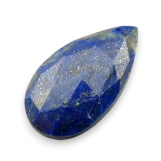 Lapis lazuli kaboszon fasetowany 28x15 mm nr 1