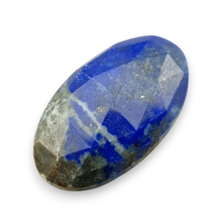 Lapis lazuli kaboszon fasetowany 28x16 mm nr 19