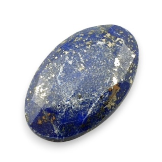 Lapis lazuli kaboszon fasetowany 28x17 mm nr 5