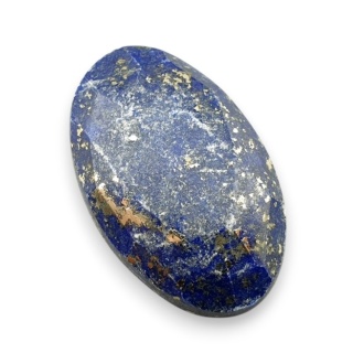 Lapis lazuli kaboszon fasetowany 28x17 mm nr 5