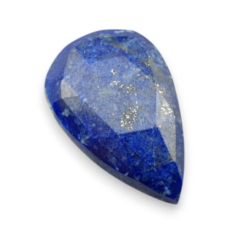 Lapis lazuli kaboszon fasetowany 28x18 mm nr 15