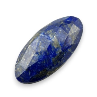 Lapis lazuli kaboszon fasetowany 31x14 mm nr 7