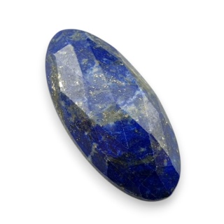 Lapis lazuli kaboszon fasetowany 31x14 mm nr 7