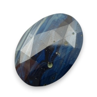 Leland blue kaboszon fasetowany 26x18 mm nr 36