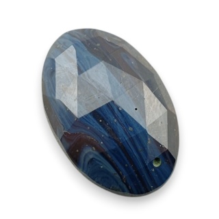 Leland blue kaboszon fasetowany 27x18 mm nr 23