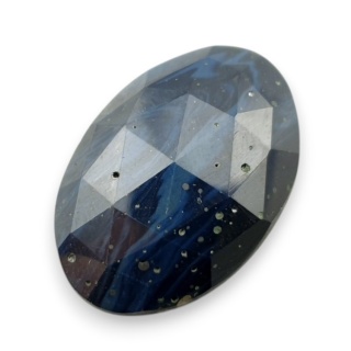 Leland blue kaboszon fasetowany 27x18 mm nr 8
