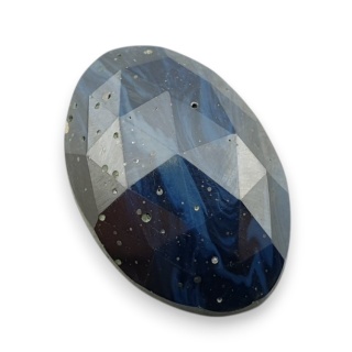 Leland blue kaboszon fasetowany 27x18 mm nr 8