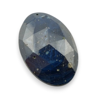 Leland blue kaboszon fasetowany 27x19 mm nr 20