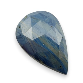 Leland blue kaboszon fasetowany 28x18 mm nr 24