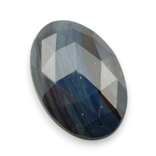 Leland blue kaboszon fasetowany 28x19 mm nr 18