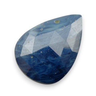 Leland blue kaboszon fasetowany 29x21 mm nr 11