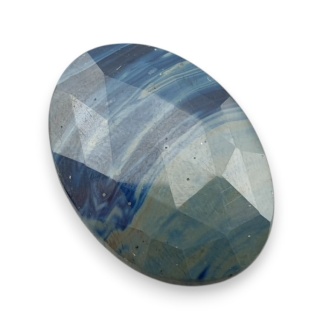 Leland blue kaboszon fasetowany 29x21 mm nr 22
