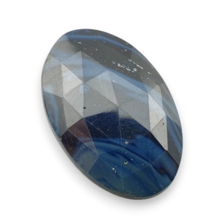 Leland blue kaboszon fasetowany 31x20 mm nr 32
