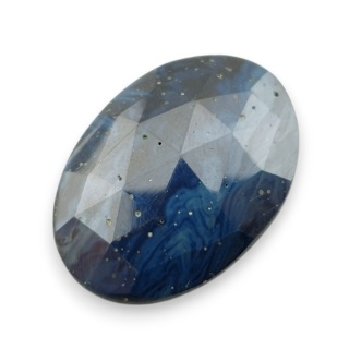 Leland blue kaboszon fasetowany 31x22 mm nr 15