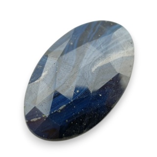 Leland blue kaboszon fasetowany 33x21 mm nr 14