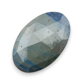 Leland blue kaboszon fasetowany 33x21 mm nr 21