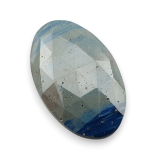 Leland blue kaboszon fasetowany 33x21 mm nr 21