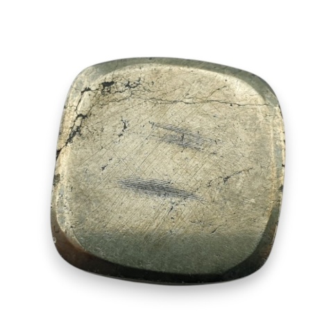 Piryt kaboszon fasetowany 22x21 mm nr 28 Piryt kaboszon fasetowany 22x21 mm nr 28