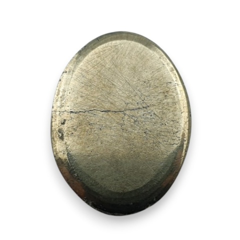 Piryt kaboszon fasetowany 24x18 mm nr 33 Piryt kaboszon fasetowany 24x18 mm nr 33