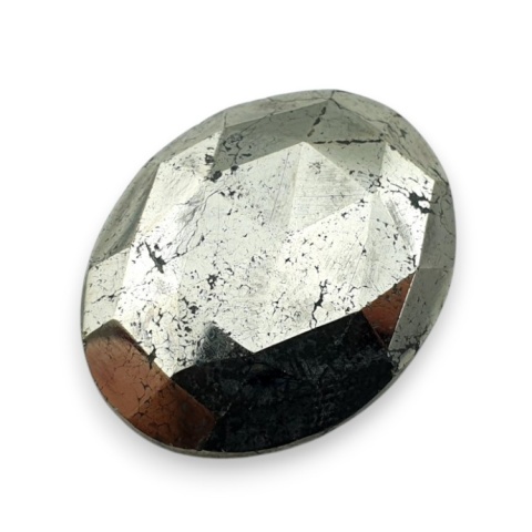 Piryt kaboszon fasetowany 24x19 mm nr 30 Piryt kaboszon fasetowany 24x19 mm nr 30