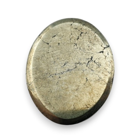 Piryt kaboszon fasetowany 24x19 mm nr 30 Piryt kaboszon fasetowany 24x19 mm nr 30