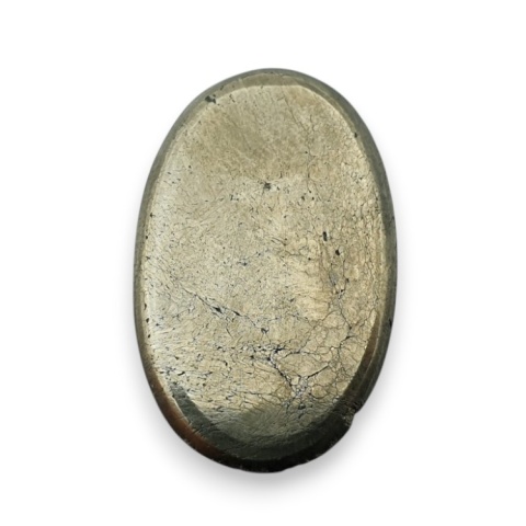 Piryt kaboszon fasetowany 25x16 mm nr 16 Piryt kaboszon fasetowany 25x16 mm nr 16