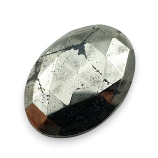 Piryt kaboszon fasetowany 25x17 mm nr 24