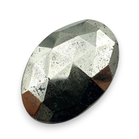 Piryt kaboszon fasetowany 25x17 mm nr 27 Piryt kaboszon fasetowany 25x17 mm nr 27