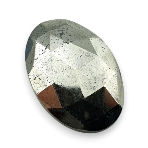 Piryt kaboszon fasetowany 25x17 mm nr 27 Piryt kaboszon fasetowany 25x17 mm nr 27