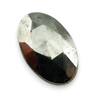 Piryt kaboszon fasetowany 26x17 mm nr 44