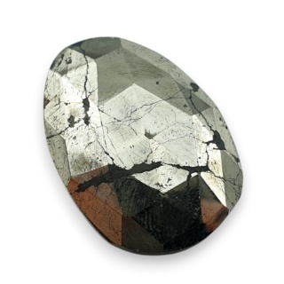 Piryt kaboszon fasetowany 26x18 mm nr 12