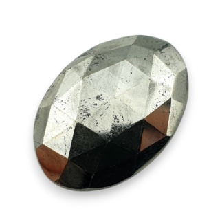 Piryt kaboszon fasetowany 26x19 mm nr 32