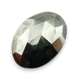 Piryt kaboszon fasetowany 26x19 mm nr 48