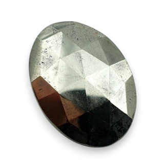 Piryt kaboszon fasetowany 26x19 mm nr 48