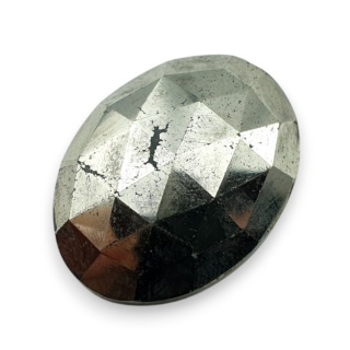Piryt kaboszon fasetowany 26x20 mm nr 49