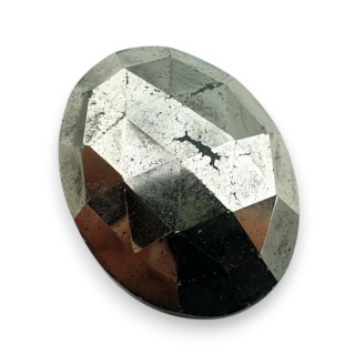 Piryt kaboszon fasetowany 26x20 mm nr 49