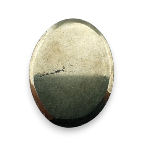 Piryt kaboszon fasetowany 26x20 mm nr 49 Piryt kaboszon fasetowany 26x20 mm nr 49