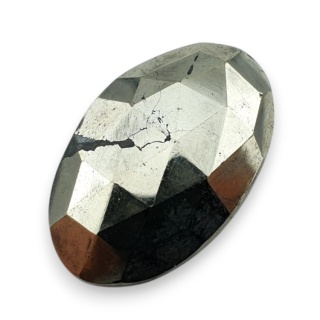 Piryt kaboszon fasetowany 27x17 mm nr 7