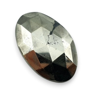 Piryt kaboszon fasetowany 27x17 mm nr 7